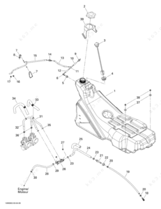 Grommet for the gas tank of a 1998 ski doo mx z