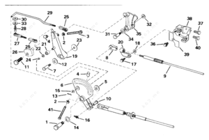 Gym nut bolt for shifter linkage assembly components
