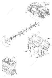 Hex. flanged screw m8 x 68.5 290841998 sea-doo