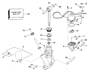 Hydraulic schematic for tilt valve