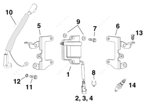 Ignition coil parts diagram