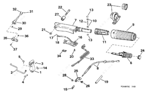 Images of 70 hp 1994 evinrude motor idle adjustment