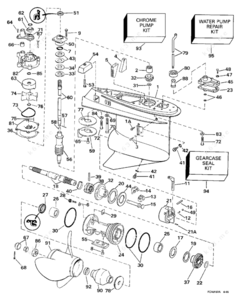 J50tleds gearcase parts list