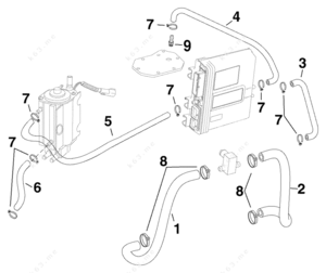 Jet boat cooling water hose diagram