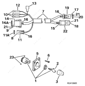 Johnson 0584600 ignition switch diagram