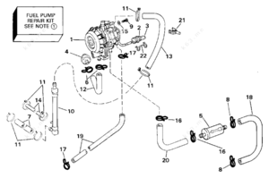 Johnson 2001 115 not pumping fuel system