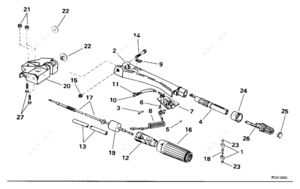 Johnson 9hp shifting handle diagram