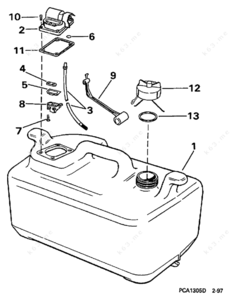 Johnson dual pressure tank parts diagram