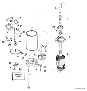 Johnson electric starter 2009013