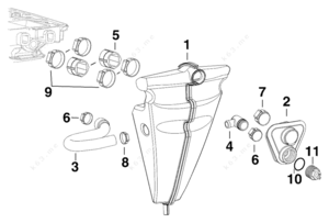 Johnson evinrude exhaust relief grommet 1997