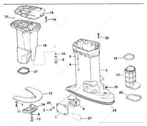 Johnson gt 150 exhaust system diagrams