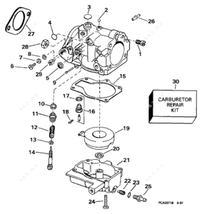 Johnson outboard 225 hp 1998 parts