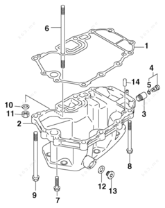 Johnson outboard motor parts water discharge indicator