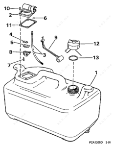 Johnson outboard motor tank pump parts list