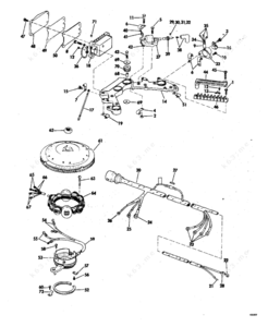 Johnson outboard motor tj50 tlcec ignation system complete