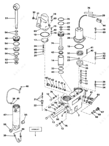 Johnson tilt trim unit diagram