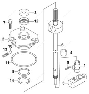 Kiekhaefer shifter rod parts diagram
