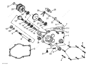 Kuhn gyrodyne gearbox parts diagram