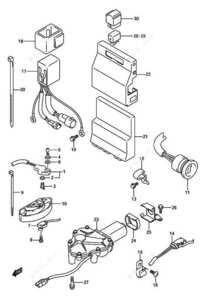 Location of shift position sensor 175 df suzuki outboard