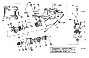 Lower impeller hose diagram