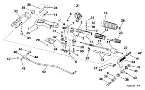 M32 gear shift assembly replacement parts diagram