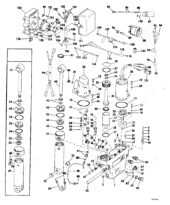 Manual tilt and trim for small outboard motor