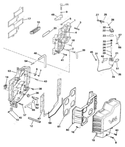 Marine crane technical drawing