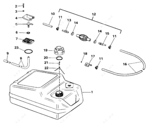 Marine fuel tank diagram