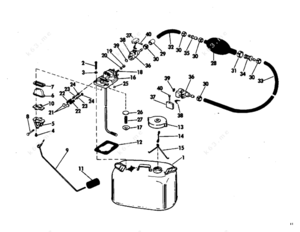 Marine fuel tank hose diagram