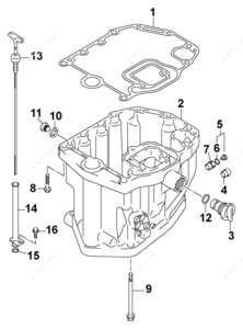Mercruiser 1.7 dti diesel oil pan bolt