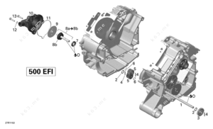 Mercruiser 500 efi coolant hoses diagram