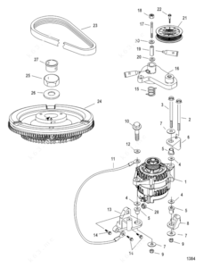 Mercruiser 5l alternator wiring diagram