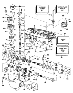 Mercruiser alpha one stern drive shifter control box diagram