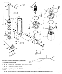 Mercruiser power trim filling plug