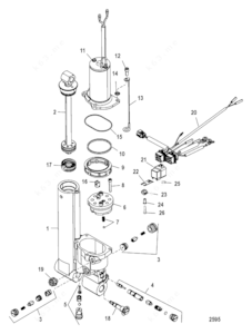 Mercruiser power trim parts diagram