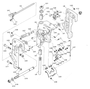 Mercruiser steering bracket stern drive diagram