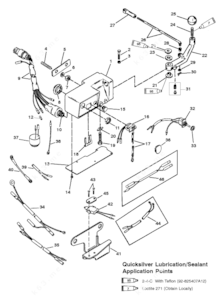 Mercruiser steering parts breakdown