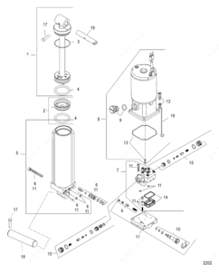 Mercruiser trim parts diagram