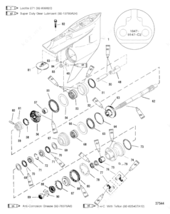 Mercury 150 prop diagram