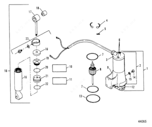 Mercury 1992 outboard motor pump motor kit