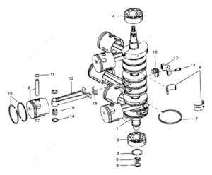 Mercury 2.5l 1mm piston ring