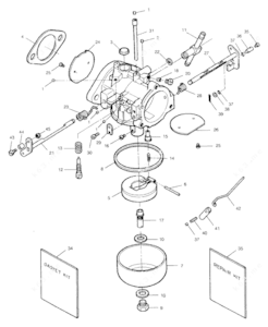 Mercury 200 carburetor drawings