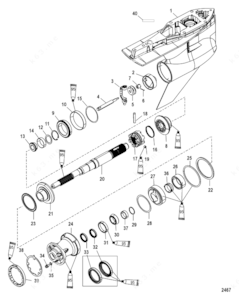 Mercury 200 gearbox dissambily