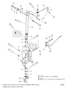 Mercury 200 outboard swivel bracket