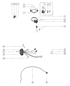 Mercury 3.9 ignition parts diagram