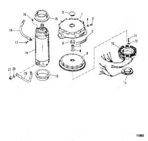 Mercury 50 starter motor parts