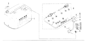 Mercury boat gas tank parts