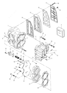 Mercury classis fifety water jacket diagram
