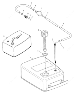 Mercury gas tank parts