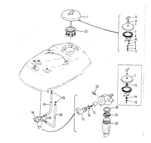 Mercury marine fuel tank parts